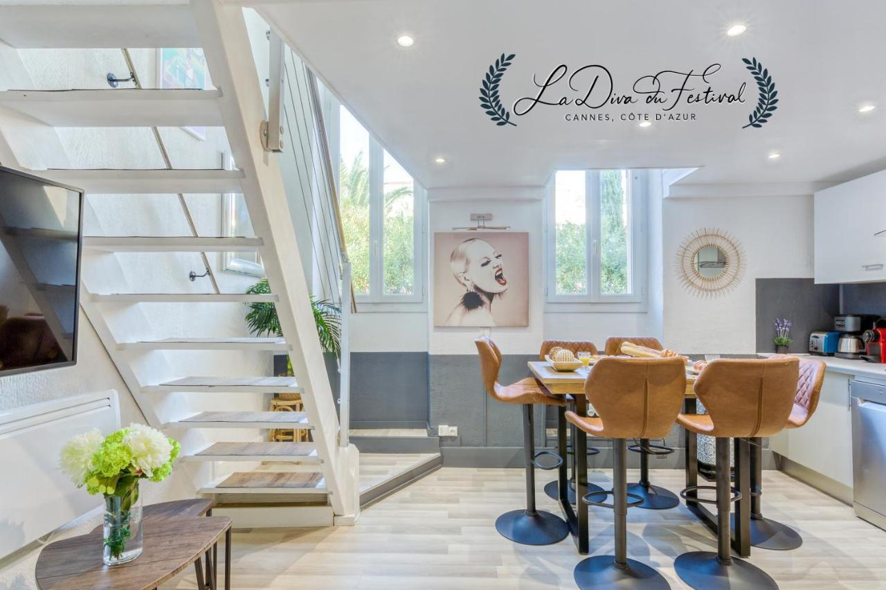 La Diva Du Festival - 10 Mn A Pied Palais & Plages - Cosy & Calme - Clim - Wifi Cannes Exterior foto