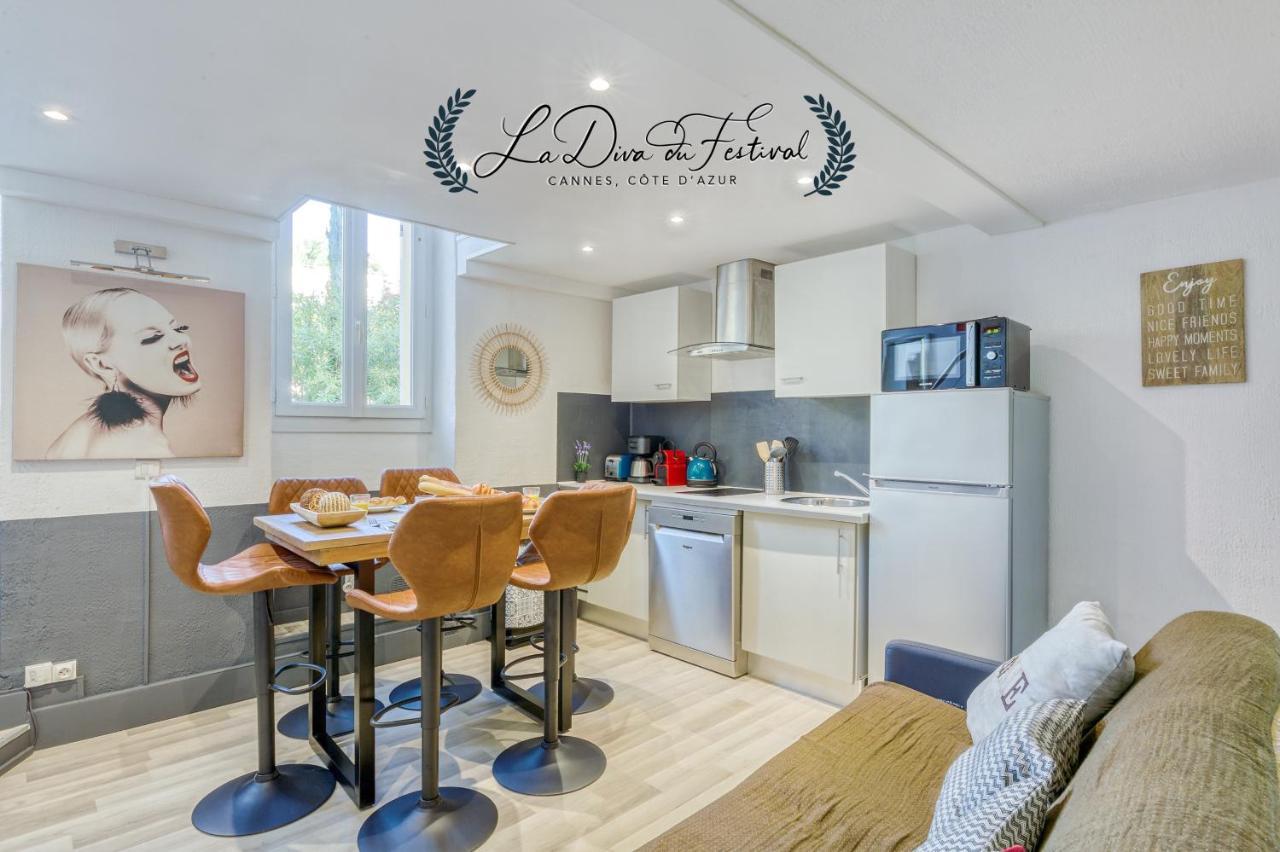 La Diva Du Festival - 10 Mn A Pied Palais & Plages - Cosy & Calme - Clim - Wifi Cannes Exterior foto