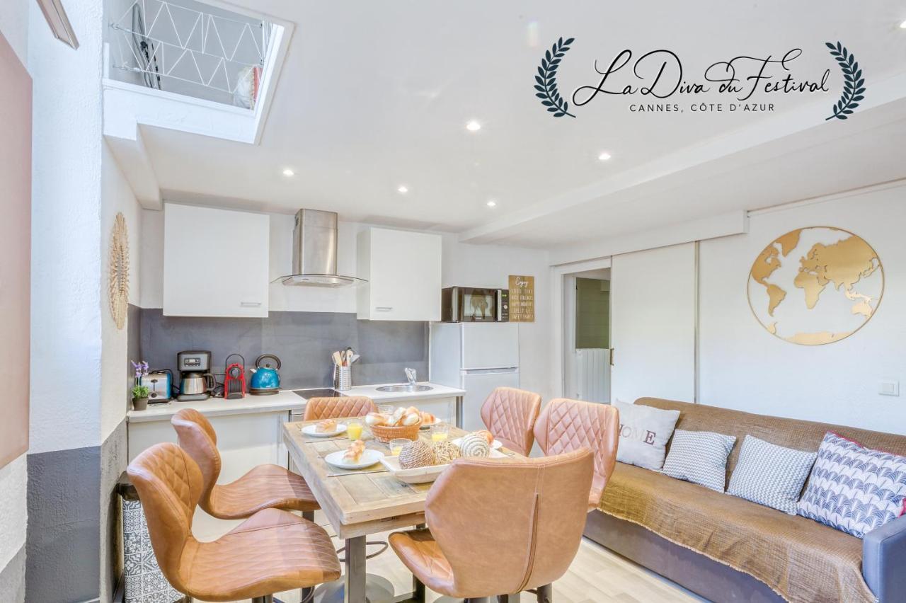 La Diva Du Festival - 10 Mn A Pied Palais & Plages - Cosy & Calme - Clim - Wifi Cannes Exterior foto