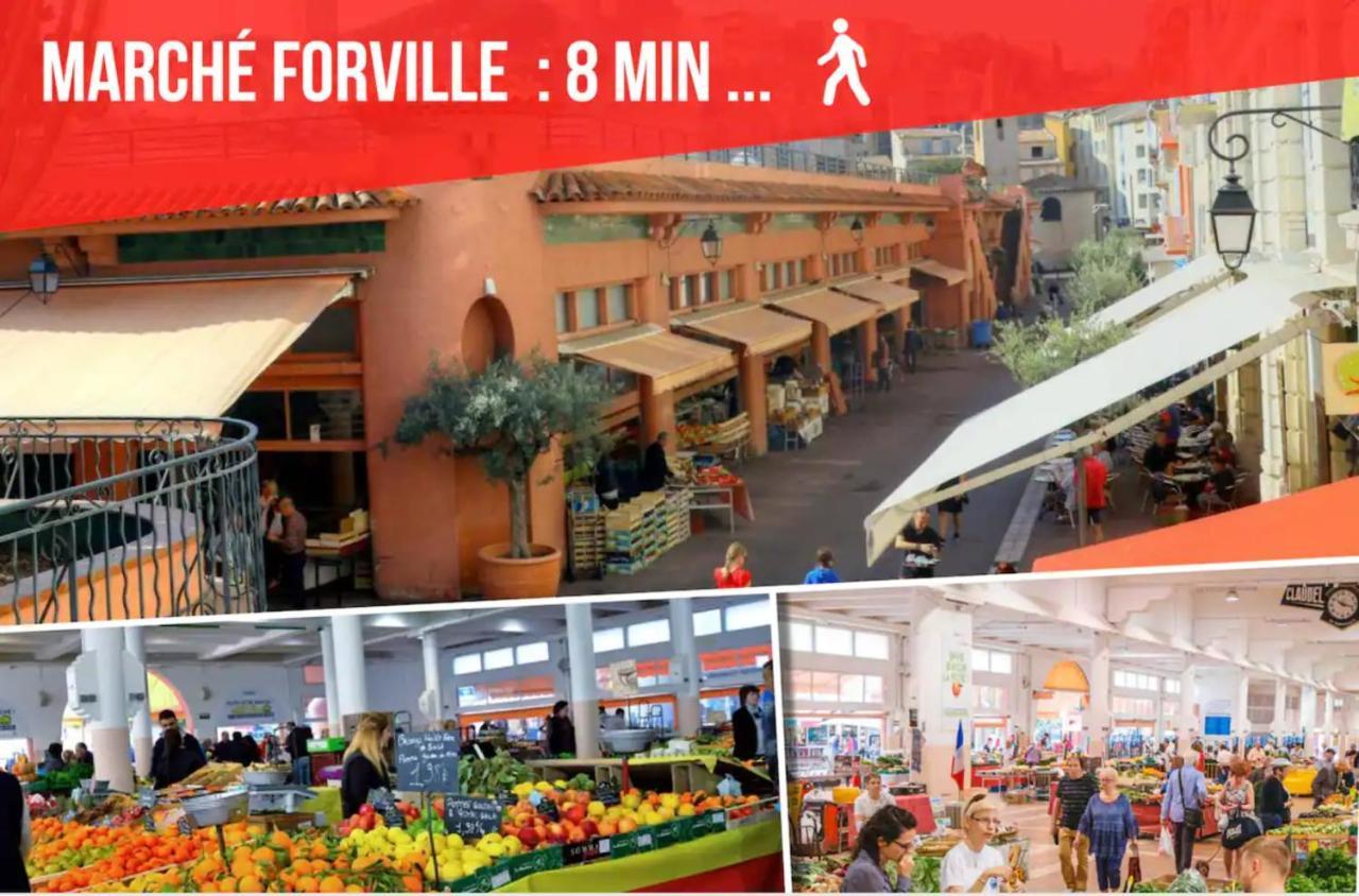 La Diva Du Festival - 10 Mn A Pied Palais & Plages - Cosy & Calme - Clim - Wifi Cannes Exterior foto