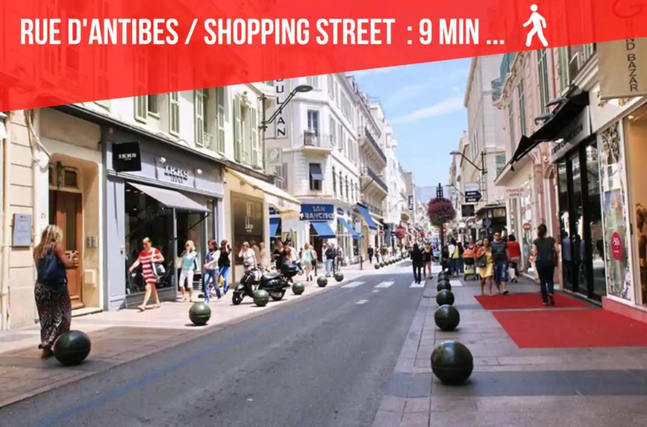 La Diva Du Festival - 10 Mn A Pied Palais & Plages - Cosy & Calme - Clim - Wifi Cannes Exterior foto