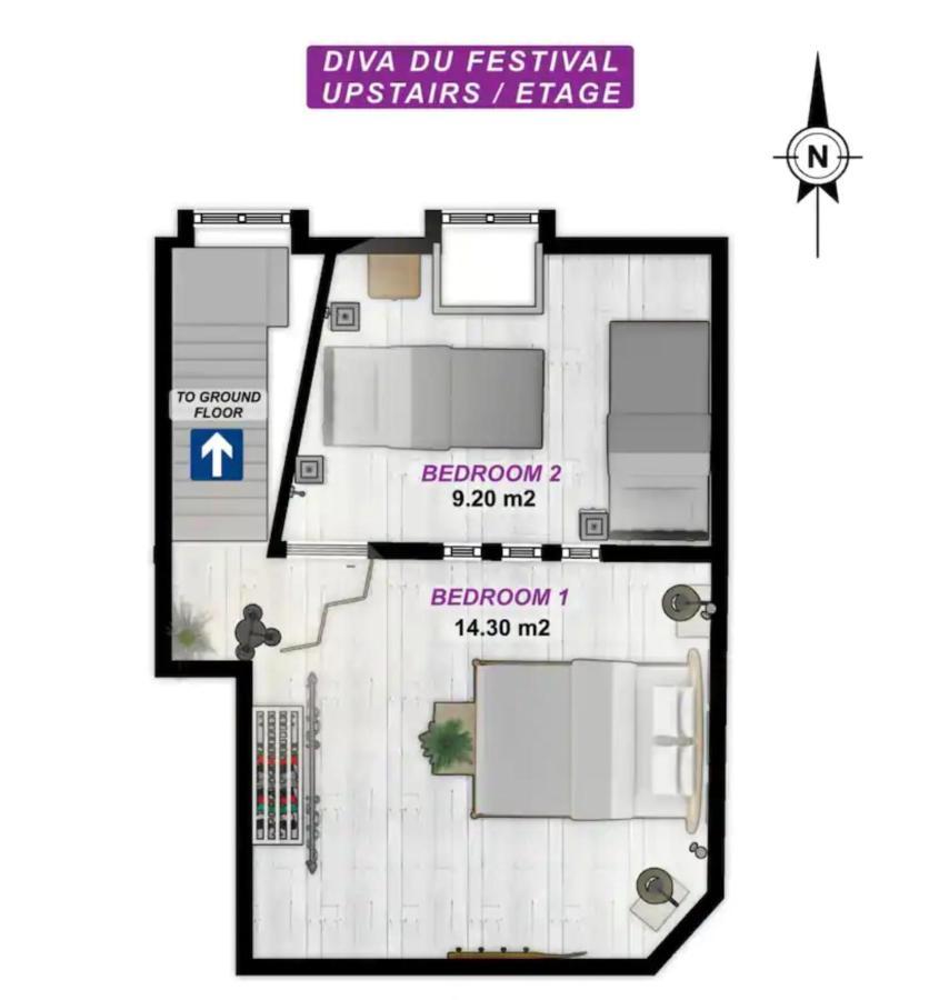 La Diva Du Festival - 10 Mn A Pied Palais & Plages - Cosy & Calme - Clim - Wifi Cannes Exterior foto