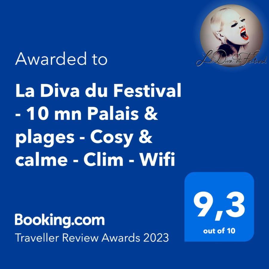 La Diva Du Festival - 10 Mn A Pied Palais & Plages - Cosy & Calme - Clim - Wifi Cannes Exterior foto
